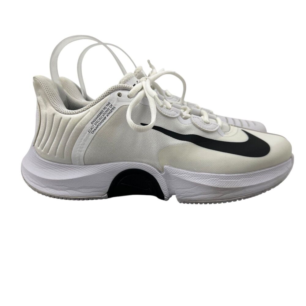 Nike Court Mens 6.5 Tennis Shoe Air Zoom GP Turbo White Black Sneaker ck7513-103